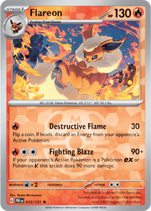 Flareon 013/131 - Prismatic Evolutions - Master Ball Pattern