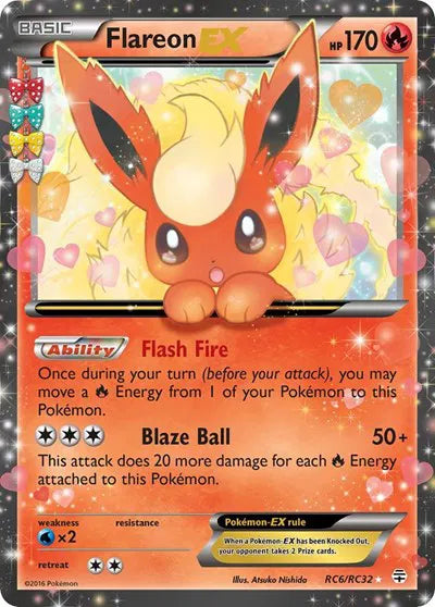 Flareon EX RC6/RC32 - Generations: Radiant Collection - Holofoil