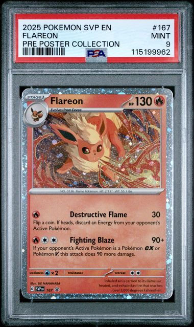 Flareon (PSA 9) 167 – Scarlet & Violet Promo – Holofoil