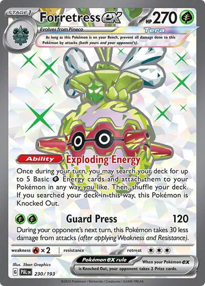 Forretress ex 230/193 - Paldea Evolved - Holofoil