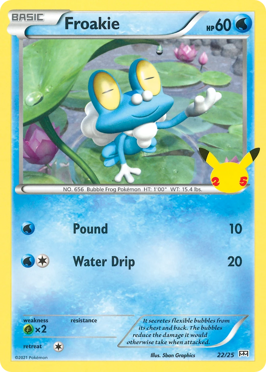 Froakie 22/25 - McDonald's 25th Anniversary Promos - Normal