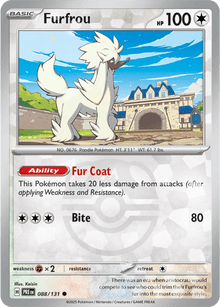 Furfrou 088/131 - Prismatic Evolutions - Master Ball Pattern