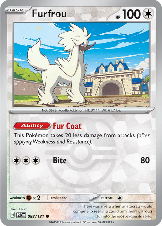 Furfrou 088/131 - Prismatic Evolutions - Master Ball Pattern