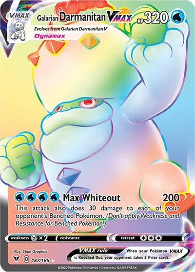 Galarian Darmanitan VMAX 187/185 - Vivid Voltage - Holofoil