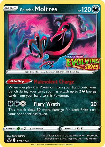 Galarian Moltres (Prerelease) SWSH125 - Sword & Shield Promo - Holofoil