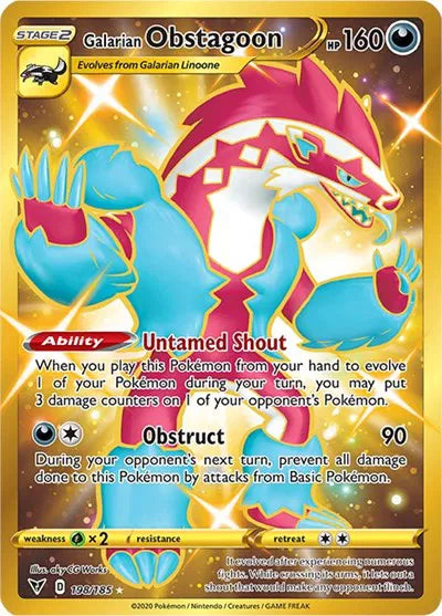 Galarian Obstagoon 198/185 - Vivid Voltage - Holofoil