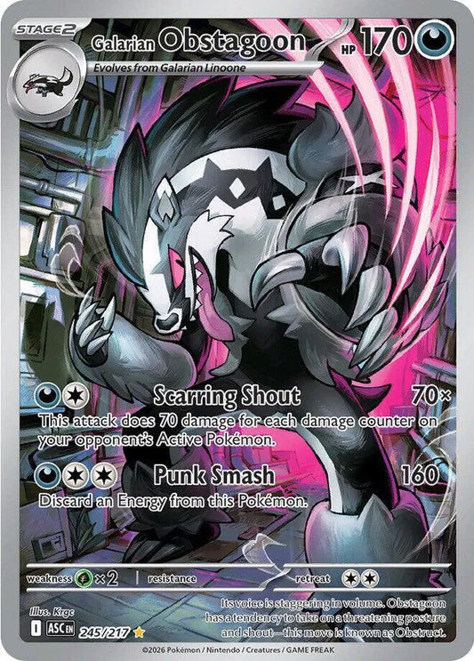 Galarian Obstagoon 245/217 - Ascended Heroes - Holofoil