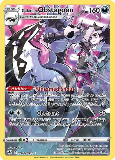 Galarian Obstagoon TG10/TG30 - Astral Radiance Trainer Gallery - Holofoil