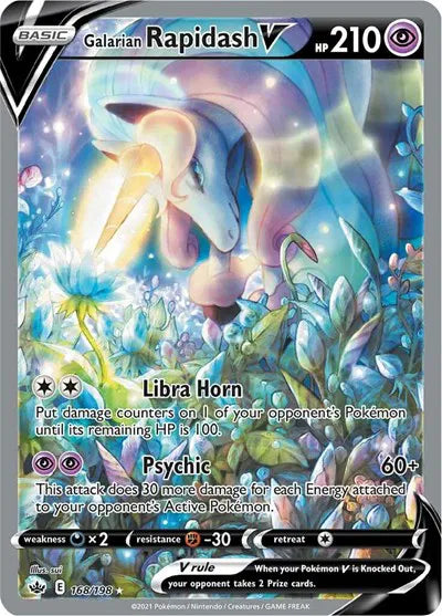 Galarian Rapidash V 168/198 - Chilling Reign - Holofoil