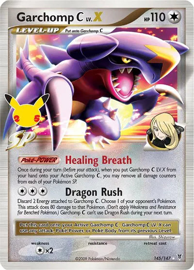 Garchomp C LV.X 145/147 - Celebrations: Classic Collection - Holofoil