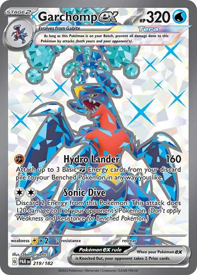 Garchomp ex 219/182 - Paradox Rift - Holofoil
