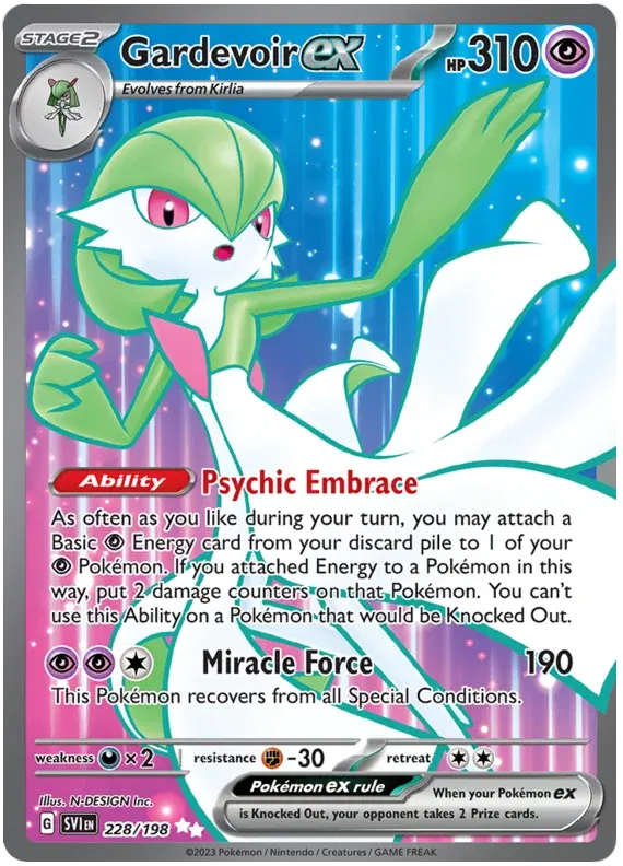 Gardevoir ex 228/198 - Scarlet & Violet - Holofoil