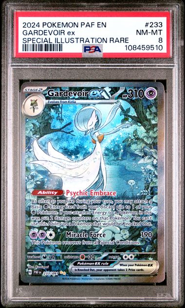 Gardevoir ex (PSA 8) 252/264 – Paldean Fates – Holofoil
