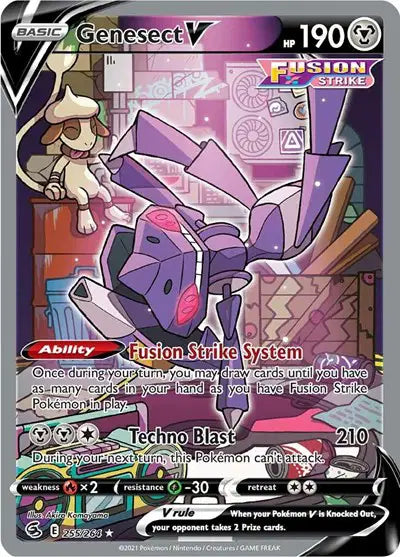 Genesect V 255/264 - Fusion Strike - Holofoil