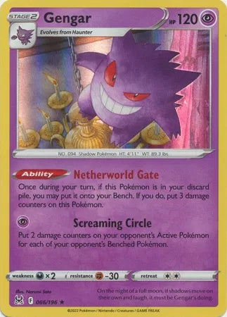Gengar 066/196 - Lost Origin - Holofoil