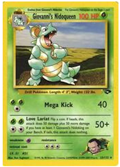 Giovanni's Nidoqueen 23/132 - Gym Challenge (Unlimited) - Holofoil