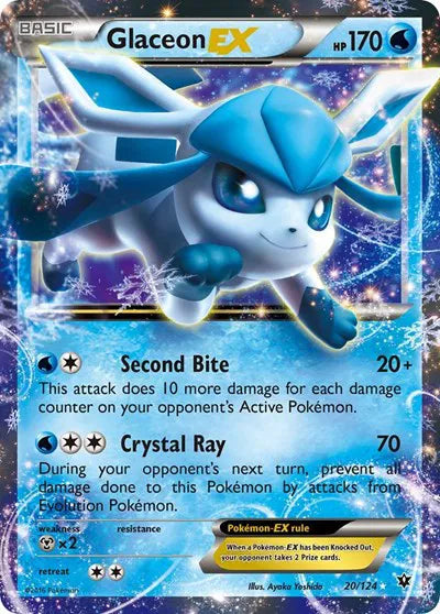 Glaceon EX 20/124 - Fates Collide - Holofoil