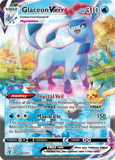 Glaceon VMAX 209/203 - Evolving Skies - Holofoil