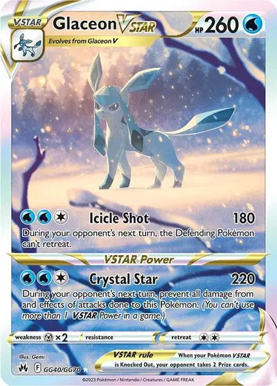 Glaceon VSTAR GG40/GG70 - Crown Zenith: Galarian Gallery - Holofoil