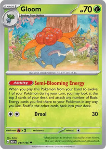 Gloom 044/165 - Scarlet & Violet 151 - Reverse Holofoil