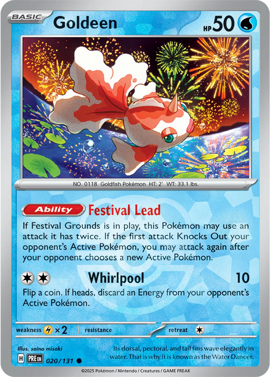 Goldeen 020/131 - Prismatic Evolutions - Master Ball Pattern