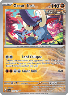 Great Tusk 055/131 - Prismatic Evolutions - Master Ball Pattern