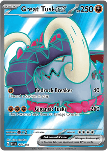 Great Tusk ex 230/198 - Scarlet & Violet - Holofoil