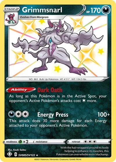 Grimmsnarl SV085/SV122 - Shining Fates: Shiny Vault - Holofoil