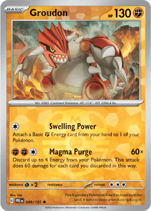 Groudon 049/131 - Prismatic Evolutions - Master Ball Pattern