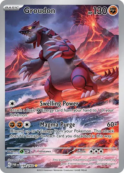Groudon 199/182 - Paradox Rift - Holofoil