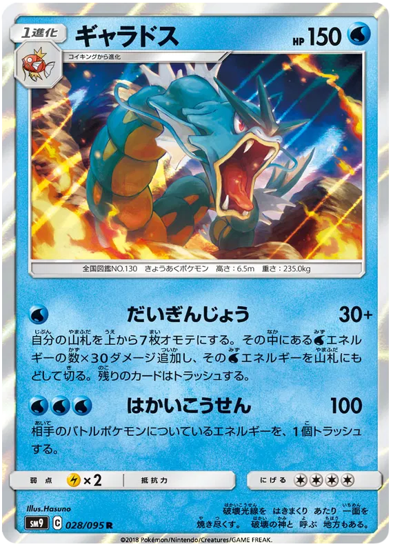 Gyarados (JP) 028/095 - Tag Bolt - Holofoil