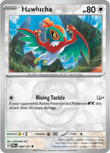 Hawlucha 089/131 - Prismatic Evolutions - Master Ball Pattern