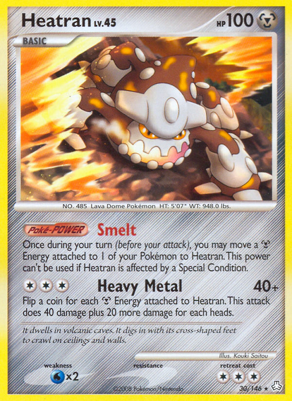 Heatran Lv.45 30/146 - Legends Awakened - Reverse Holofoil