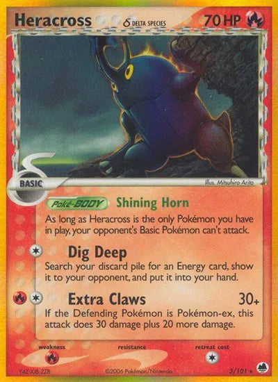 Heracross 3/101 - EX Dragon Frontiers - Holofoil