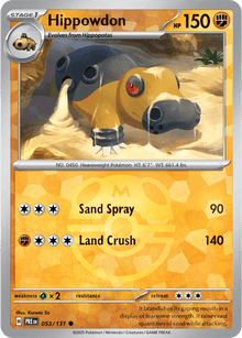 Hippowdon 053/131 - Prismatic Evolutions - Master Ball Pattern