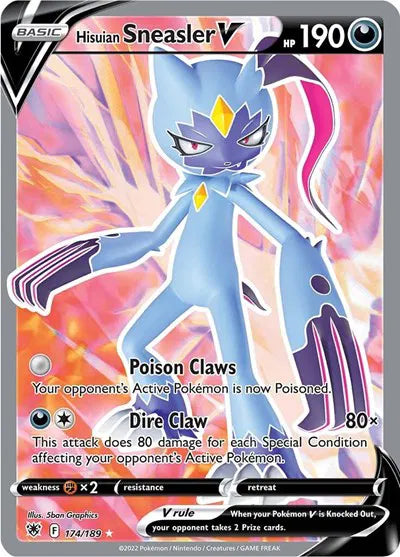 Hisuian Sneasler V 174/189 - Darkness Ablaze - Holofoil