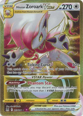 Hisuian Zoroark VSTAR 213/196 - Lost Origin - Holofoil