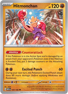 Hitmonchan 107/165 - Scarlet & Violet 151 - Reverse Holofoil