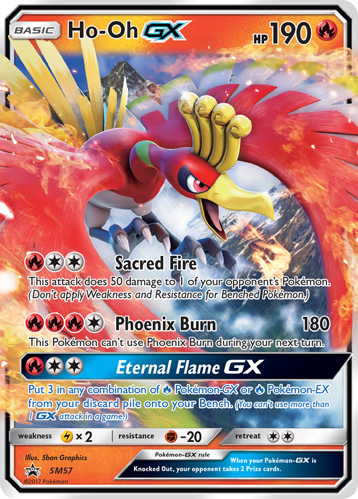 Ho-Oh GX SM57 - Sun & Moon Promo - Holofoil