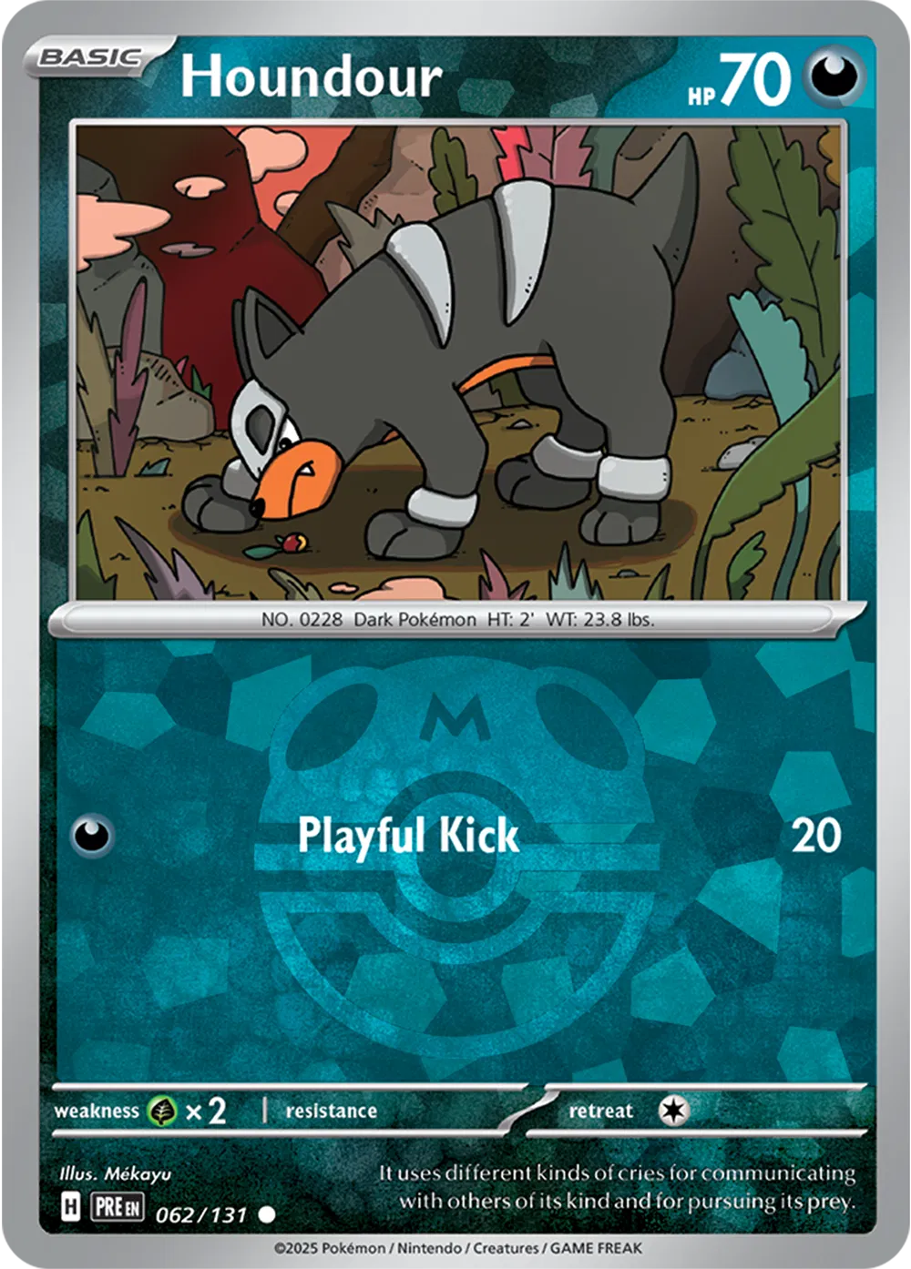 Houndour 062/131 - Prismatic Evolutions - Master Ball Pattern