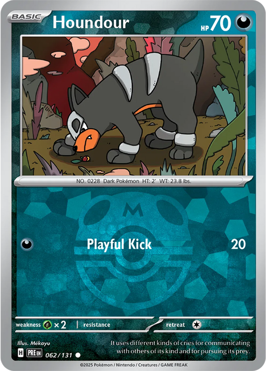Houndour 062/131 - Prismatic Evolutions - Master Ball Pattern