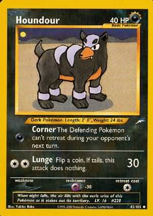 Houndour 43/105 – Neo Destiny (Unbegrenzt) – Normal