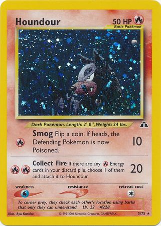 Houndour 5/75 - Neo Discovery (Unlimited) - Holofoil