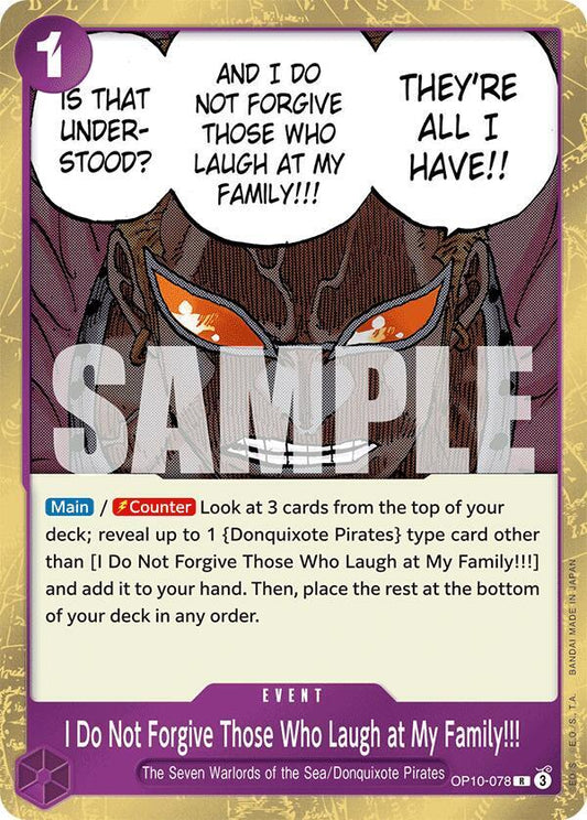 I Do Not Forgive Those Who Laugh at My Family!!! OP10-078 - Royal Blood - Foil