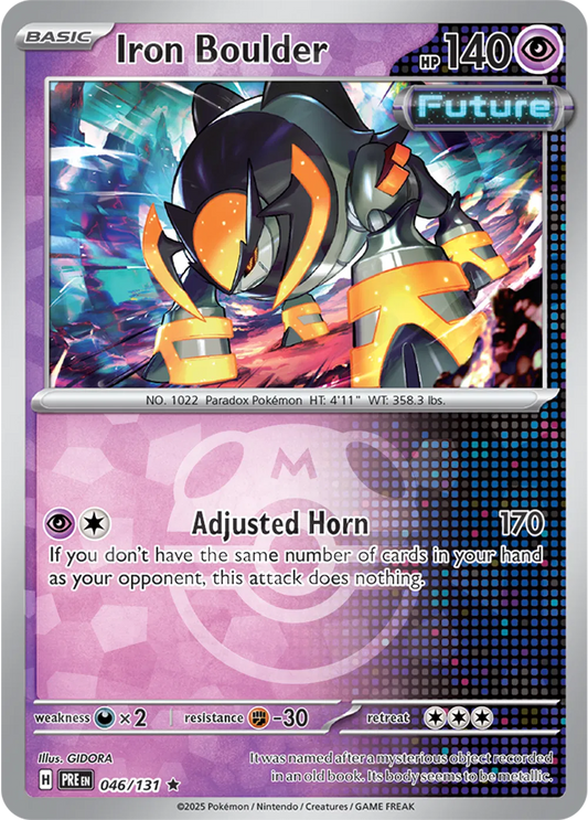 Iron Boulder 046/131 - Prismatic Evolutions - Master Ball Pattern
