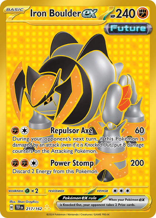 Iron Boulder ex 217/162 - Temporal Forces - Holofoil