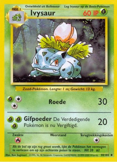 Ivysaur (NL) 30/102 - Base Set (Unlimited) - Normal