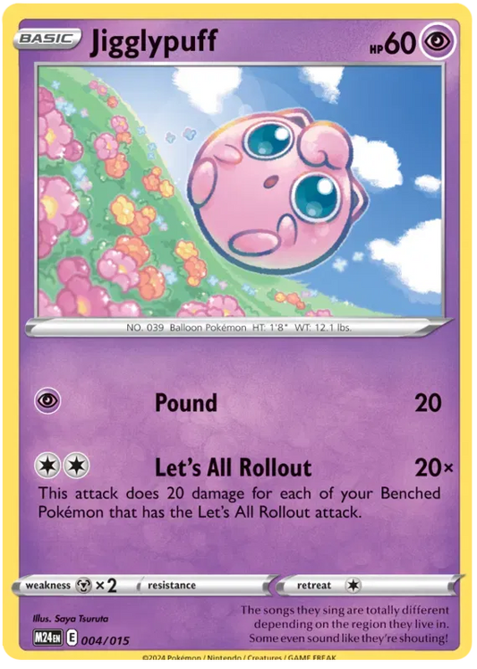 Jigglypuff 004/015 - McDonald's Promos 2024 - Normal