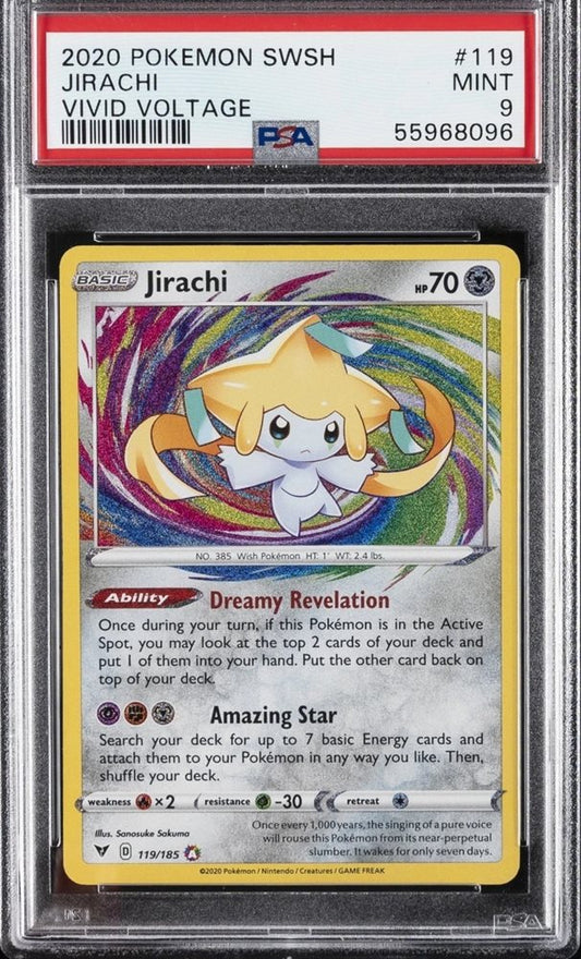 Jirachi (PSA 9) 119/185 - Vivid Voltage - Holofoil
