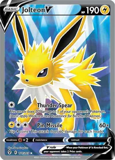 Jolteon V 177/203 - Evolving Skies - Holofoil
